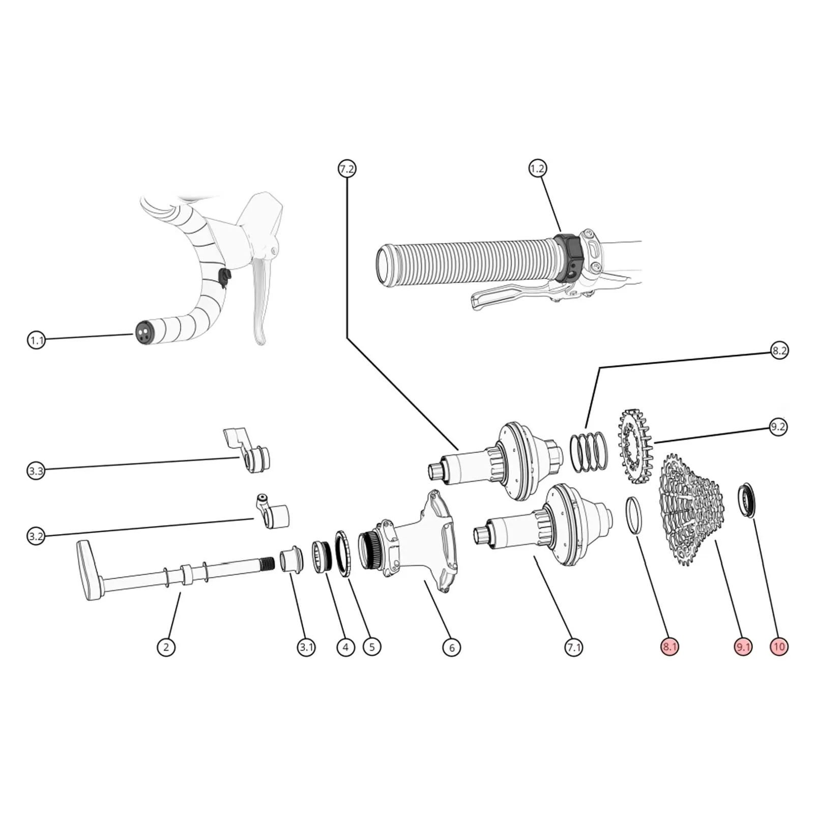 Classified Powershift cassette, 11-36 teeth, 13-speed, Campagnolo Ekar