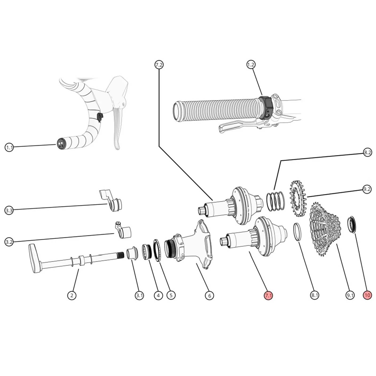Classified Powershift Hub Gear CD 27 Cassette Mount Non-Boost 12x142mm