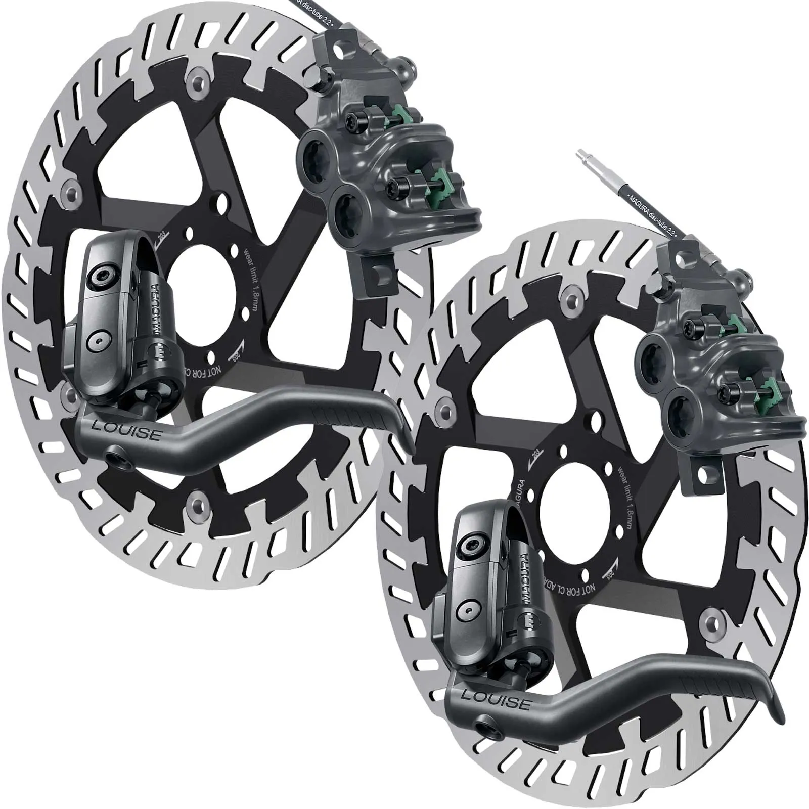 Magura Louise Elite Disc Brake Set + MDR-P Discs (complete set)