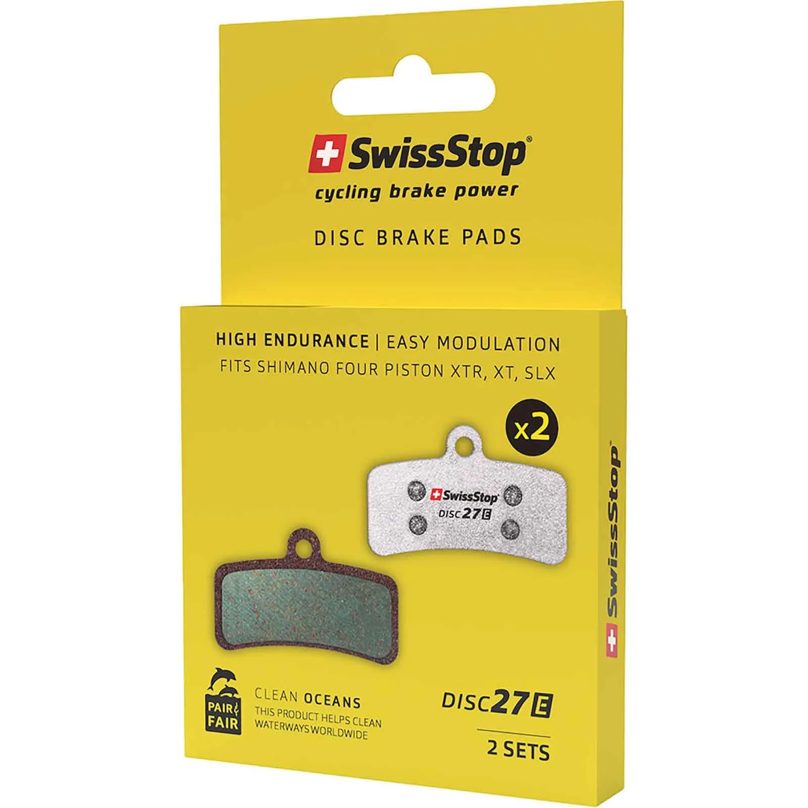 SwissStop Disc 27 E Brake Pads E-Bike | 4-piston Shimano Saint-Zee-XT-XTR | Pair & Fair 2 pairs