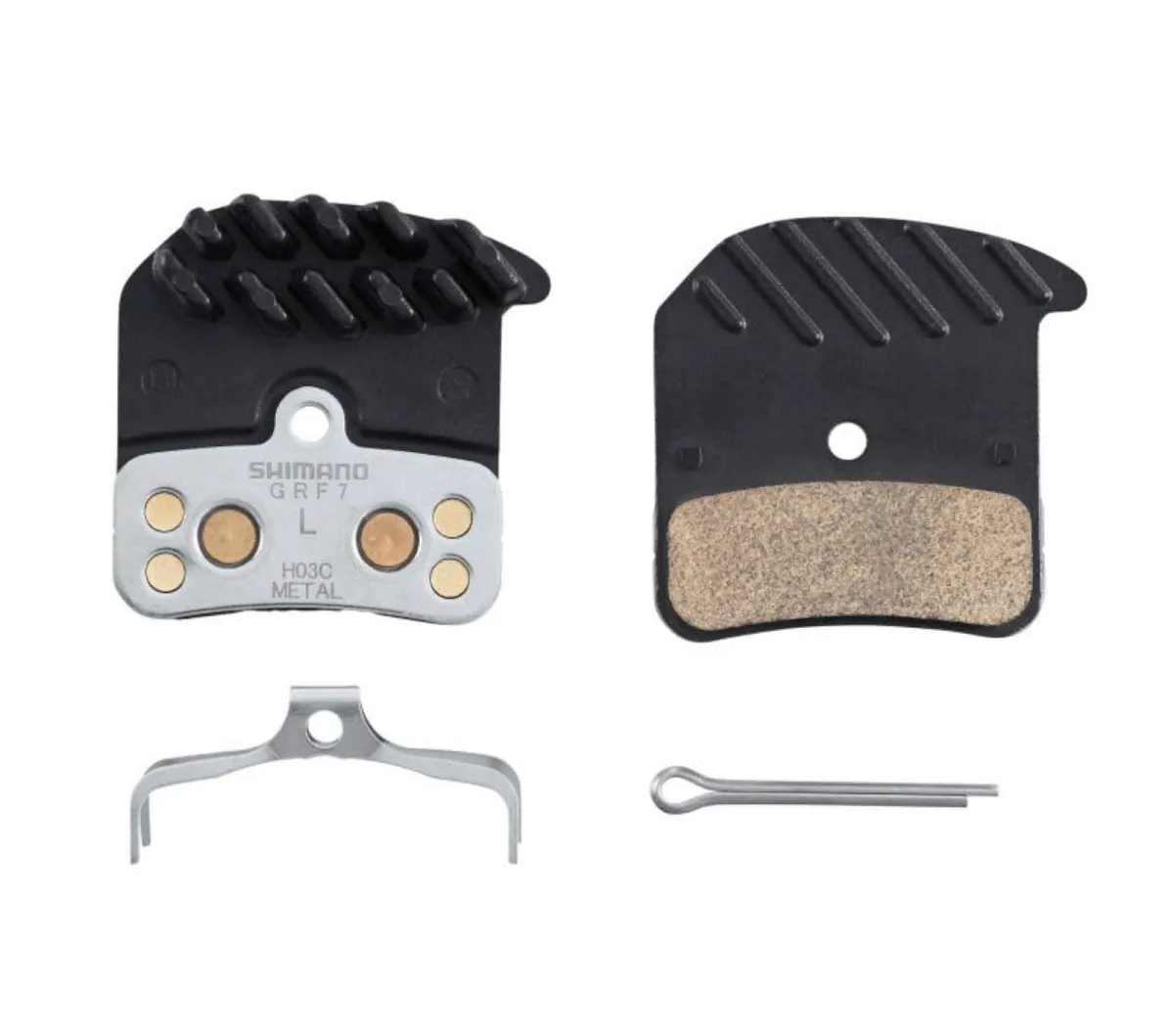 Shimano H03C-MF disc brake pads | 4-piston MTB IceTec sintered metal | 1 pair