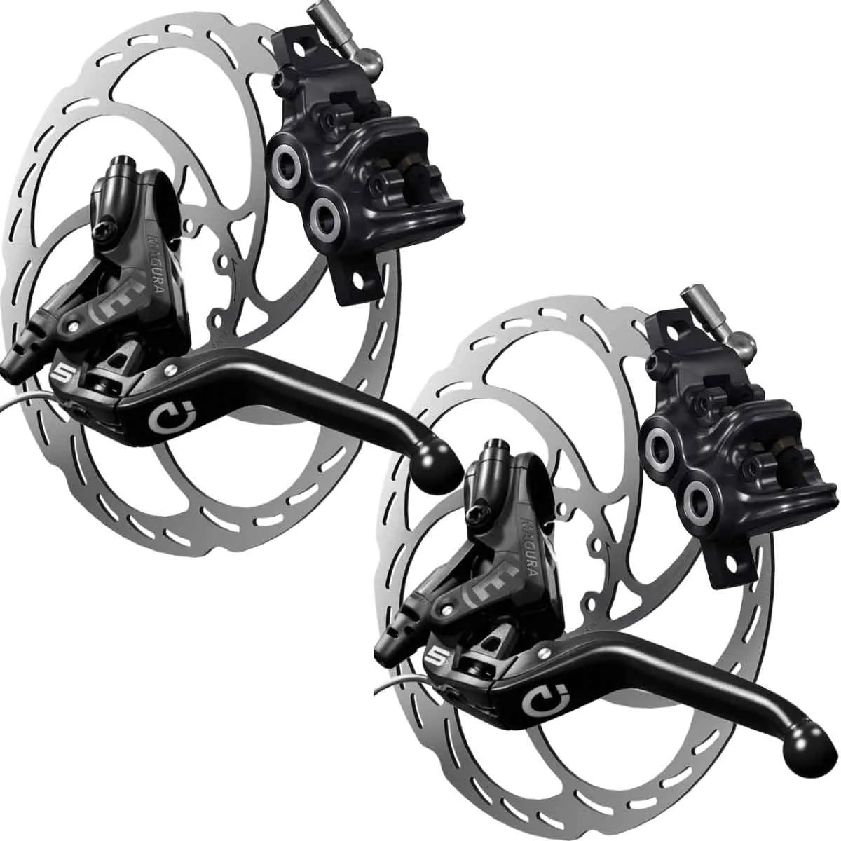 Disc Brake Set | Magura MT5e Higo Close-type NO Brakes + MDR-S 2.0 6-hole discs