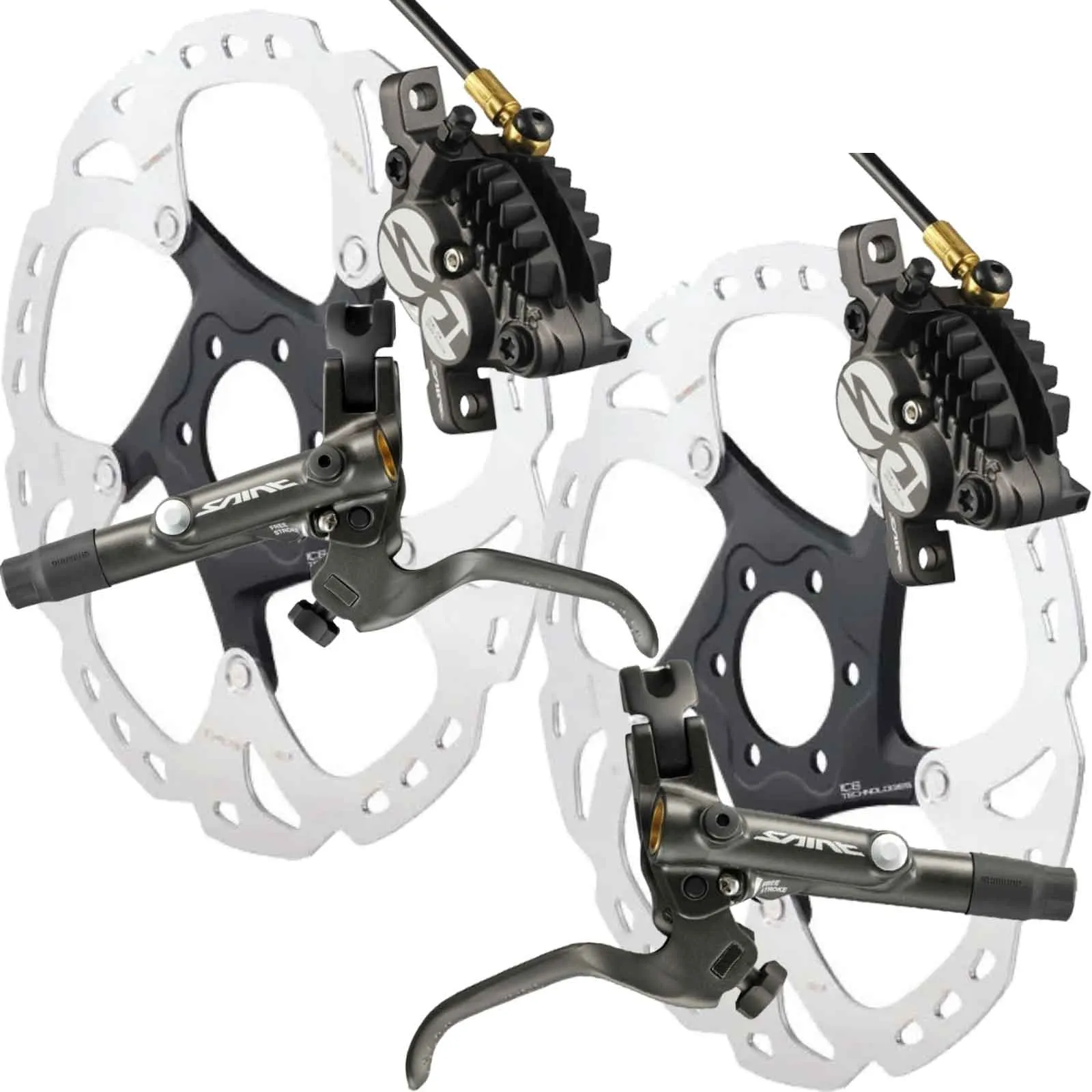Shimano Saint M820B Disc Brake Set – SMRT86 6-hole discs