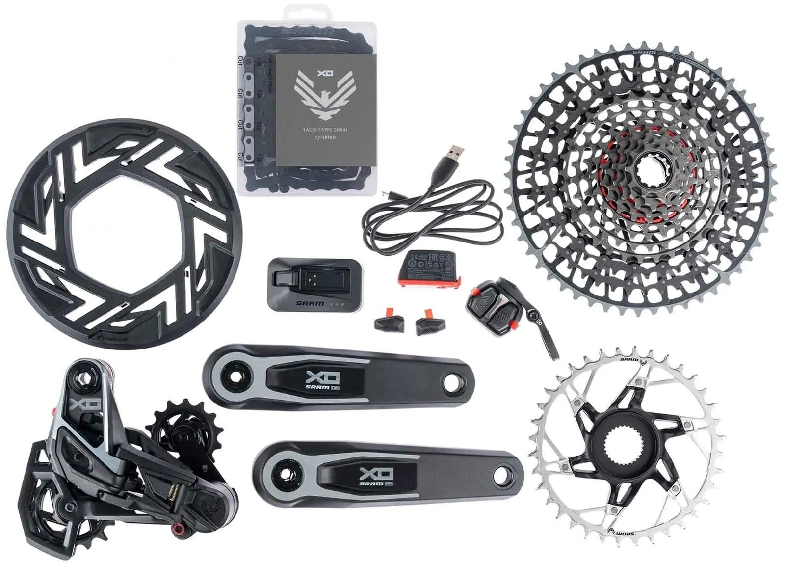 Sram X0 Eagle AXS Transmission E-bike Groupset | 12x1-speed + Bosch Crankset 160 mm 36 teeth