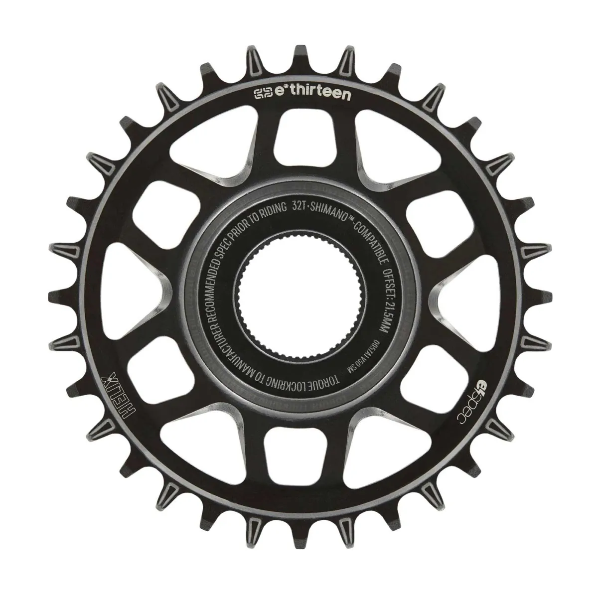 e*thirteen Helix Core eSpec E-bike chainring | Shimano Steps EP8 / E8000 Direct-Mount | Steel 32 teeth