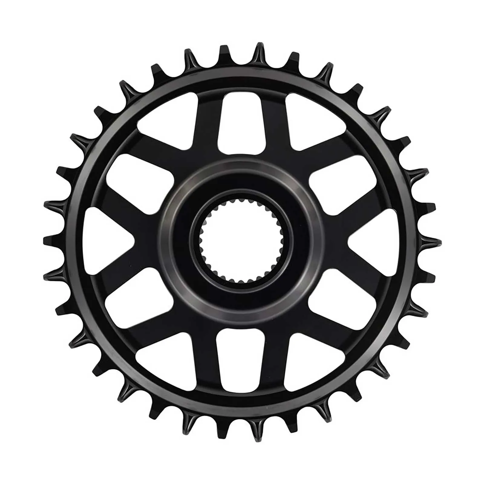 e*thirteen Helix R E-bike chainring | Bosch SX/CX Gen4/5 Direct-Mount | 15mm offset, black aluminium, Boost, 32 teeth