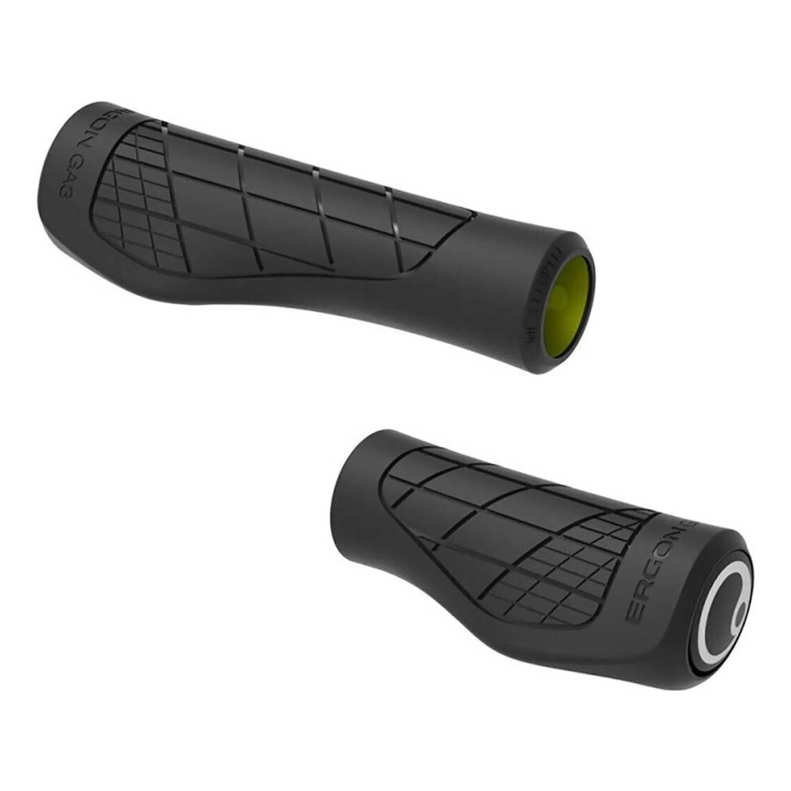Ergon GA3 Handlebar Grips, Single Twist Shift, Black