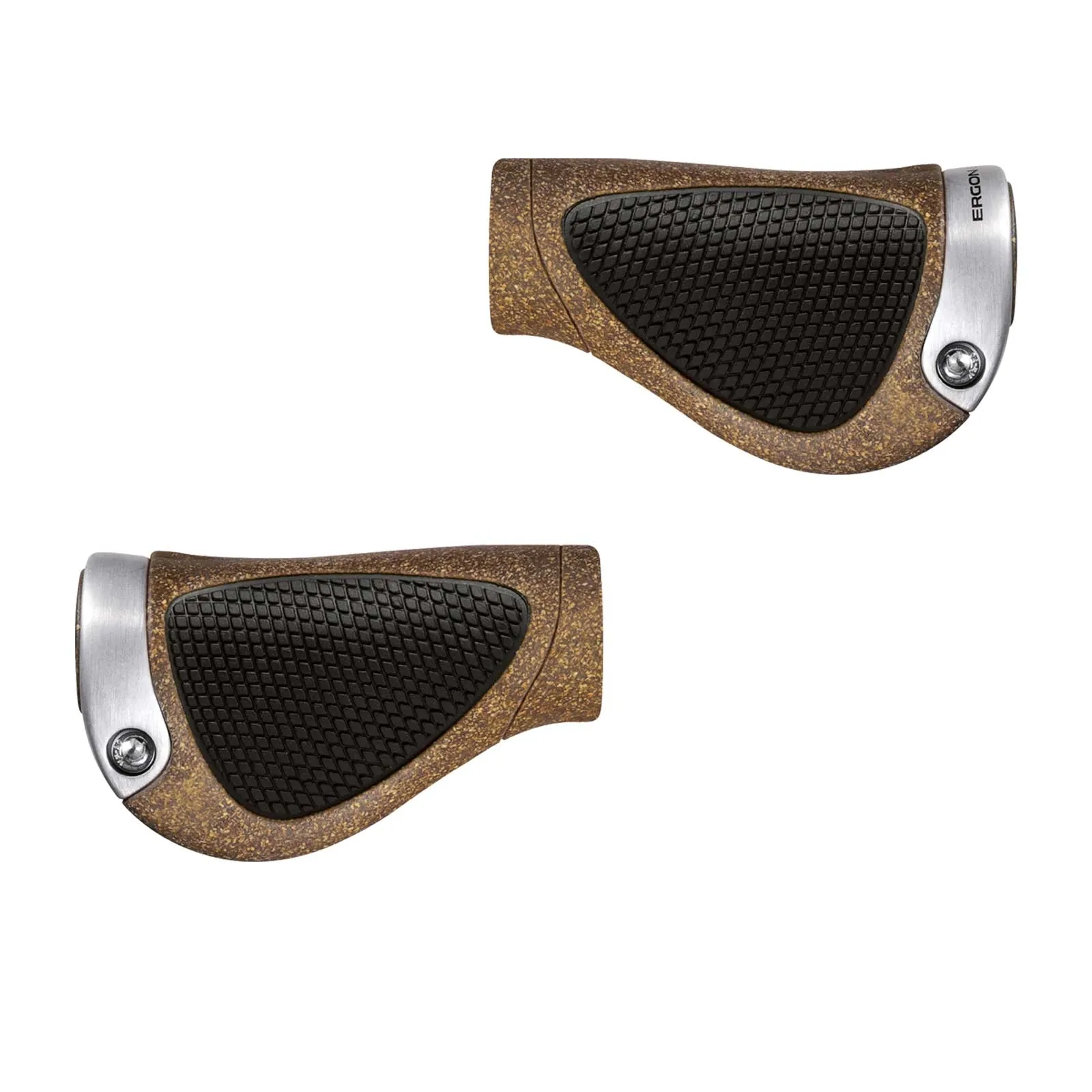 Ergon GP1 Lock-On Handlebar Grips Gripshift BioKork Size S