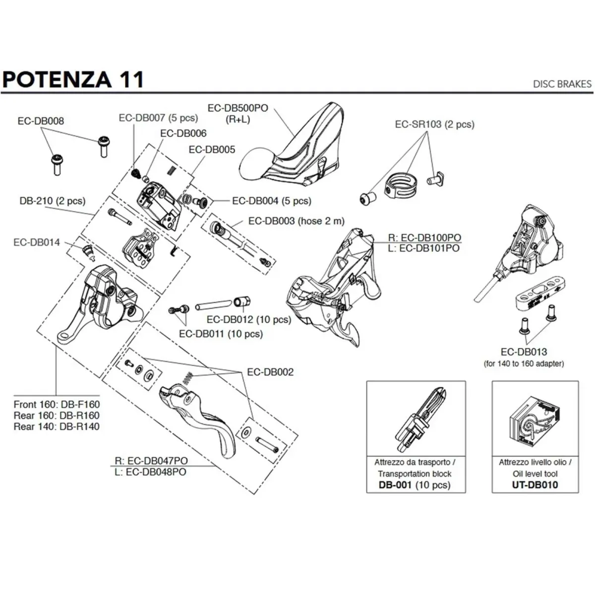 Campagnolo Brake/Shift Lever Spare Part EC-DB007 | Master Cylinder Bleed Screw, 1 pc