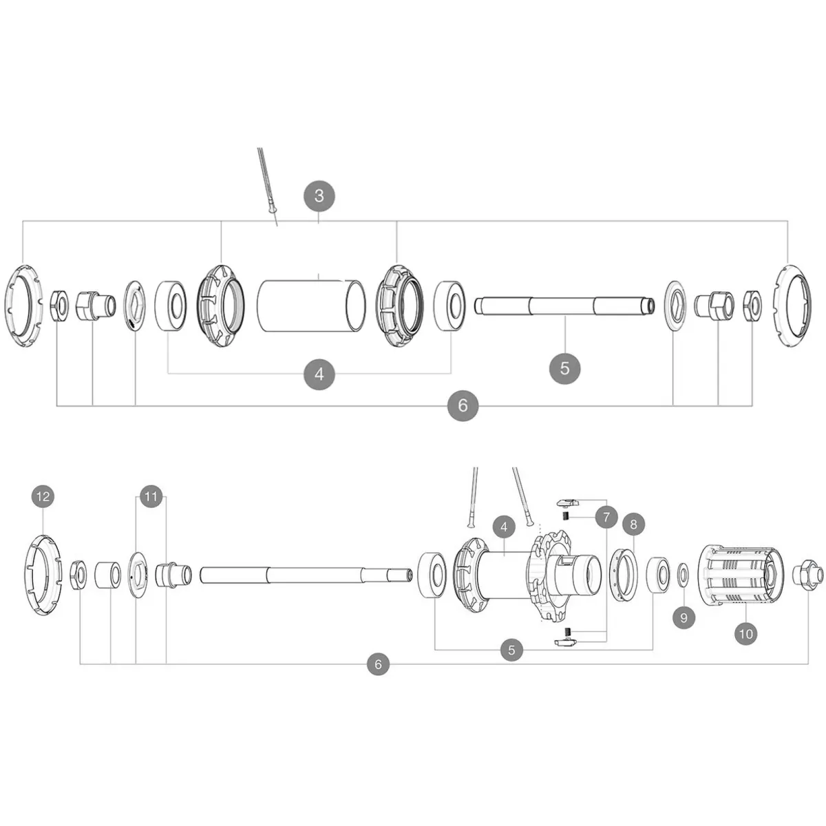 Mavic Cosmic Elite / Ksyrium Equipe / Aksium Hub Cap Set (2 pieces)