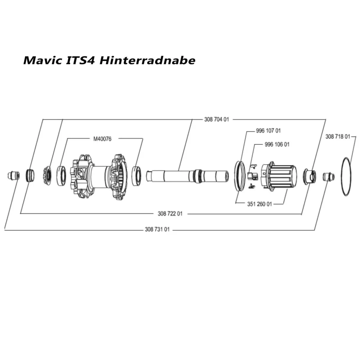 Mavic hub bearings, type 6903 | Rear wheel | 17x30x7 mm, set of 2
