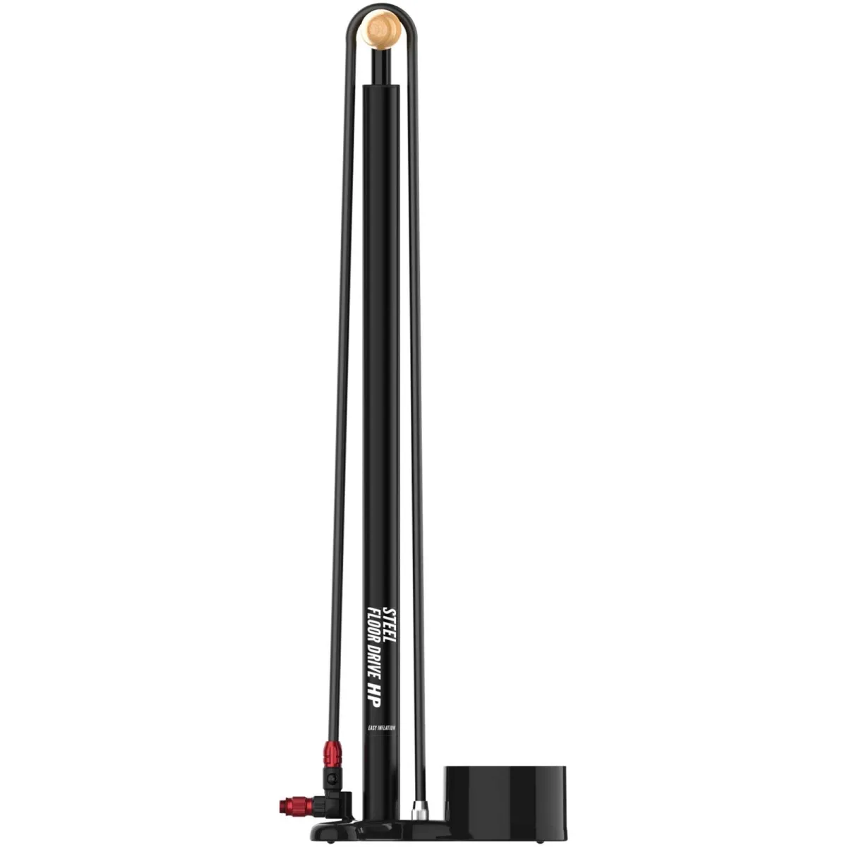 Lezyne Steel HP Floor Drive 3.5 Floor Pump, Black, max 15 bar
