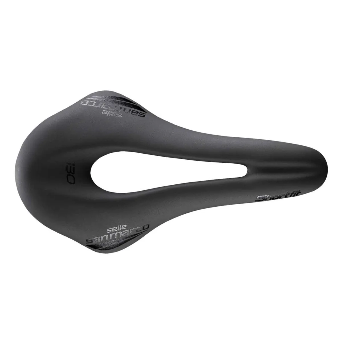 Selle San Marco ShortFit 130 Carbon FX Saddle Narrow S3 Black Frame Carbon