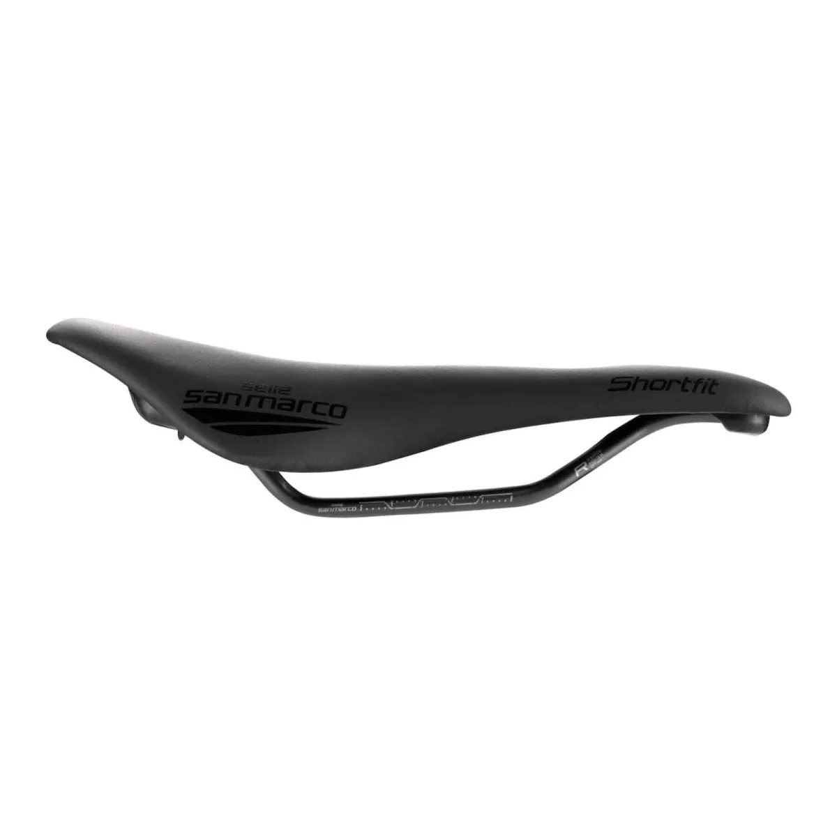 Selle San Marco ShortFit 130 Dynamic Saddle Narrow S3 Black Frame Manganese