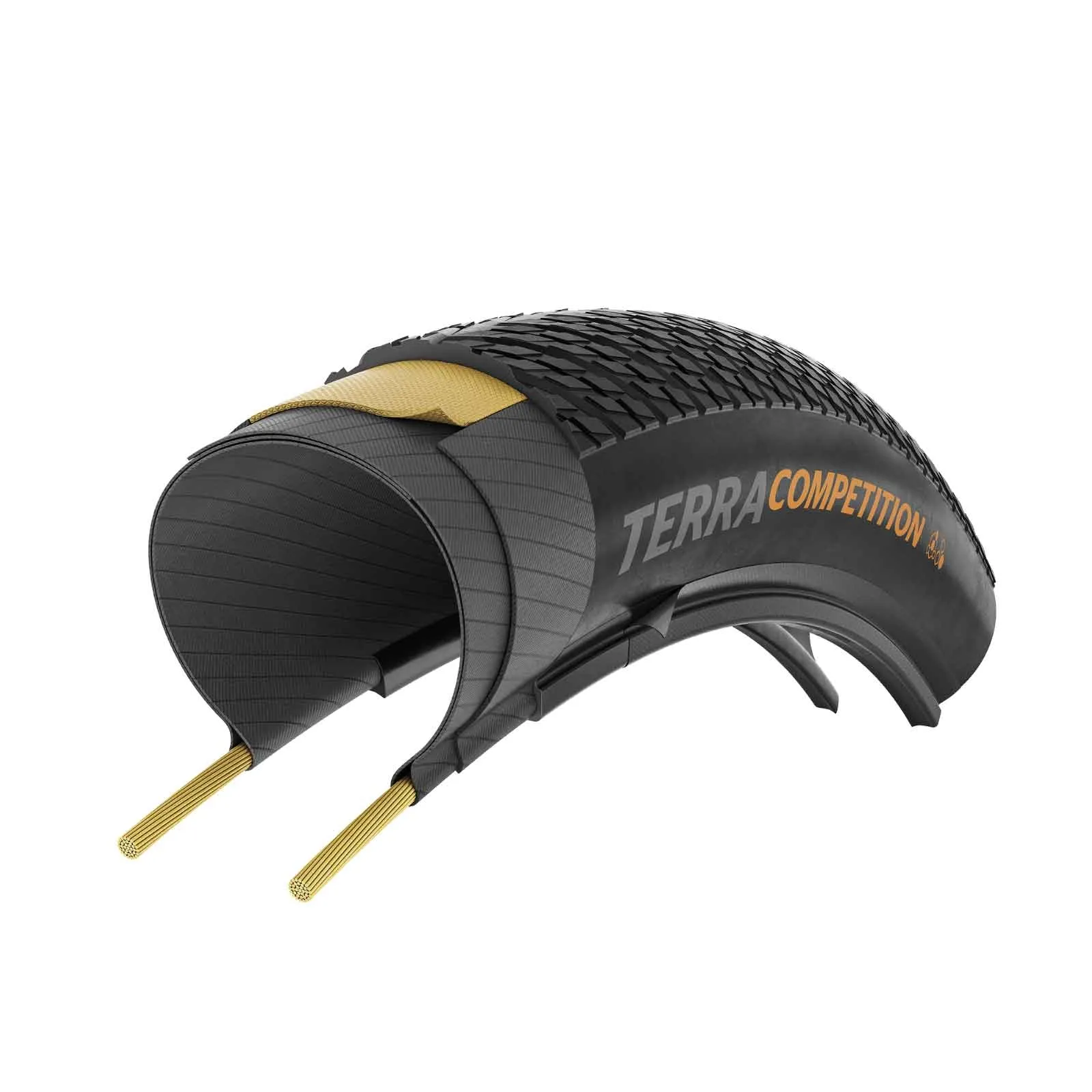 Continental Terra Competition TR Gravel Tyre | TrailCasing 28 inches x 1.75 / 45 x 622 black