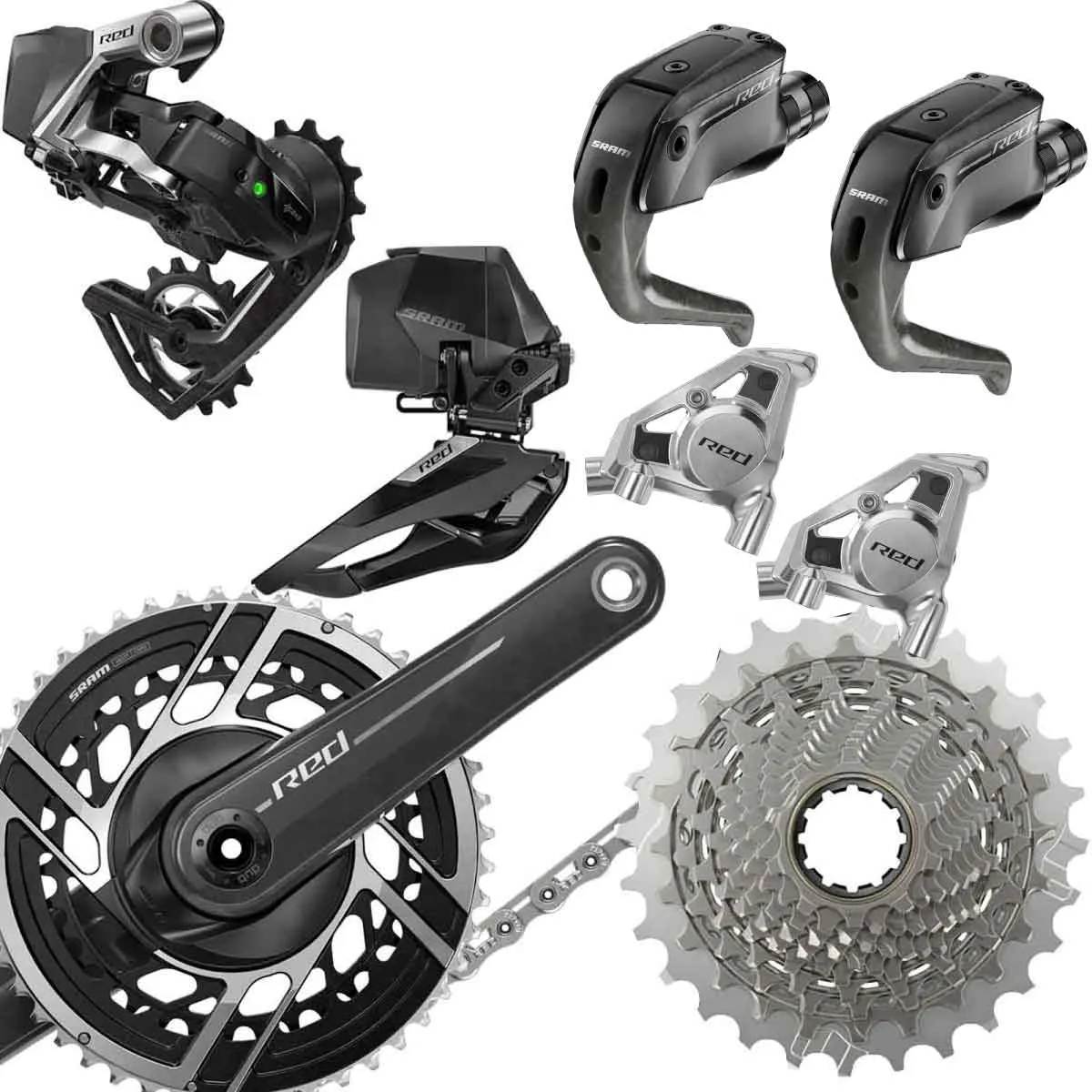 Sram RED AXS E1 TT Groupset Disc 12x2-speed