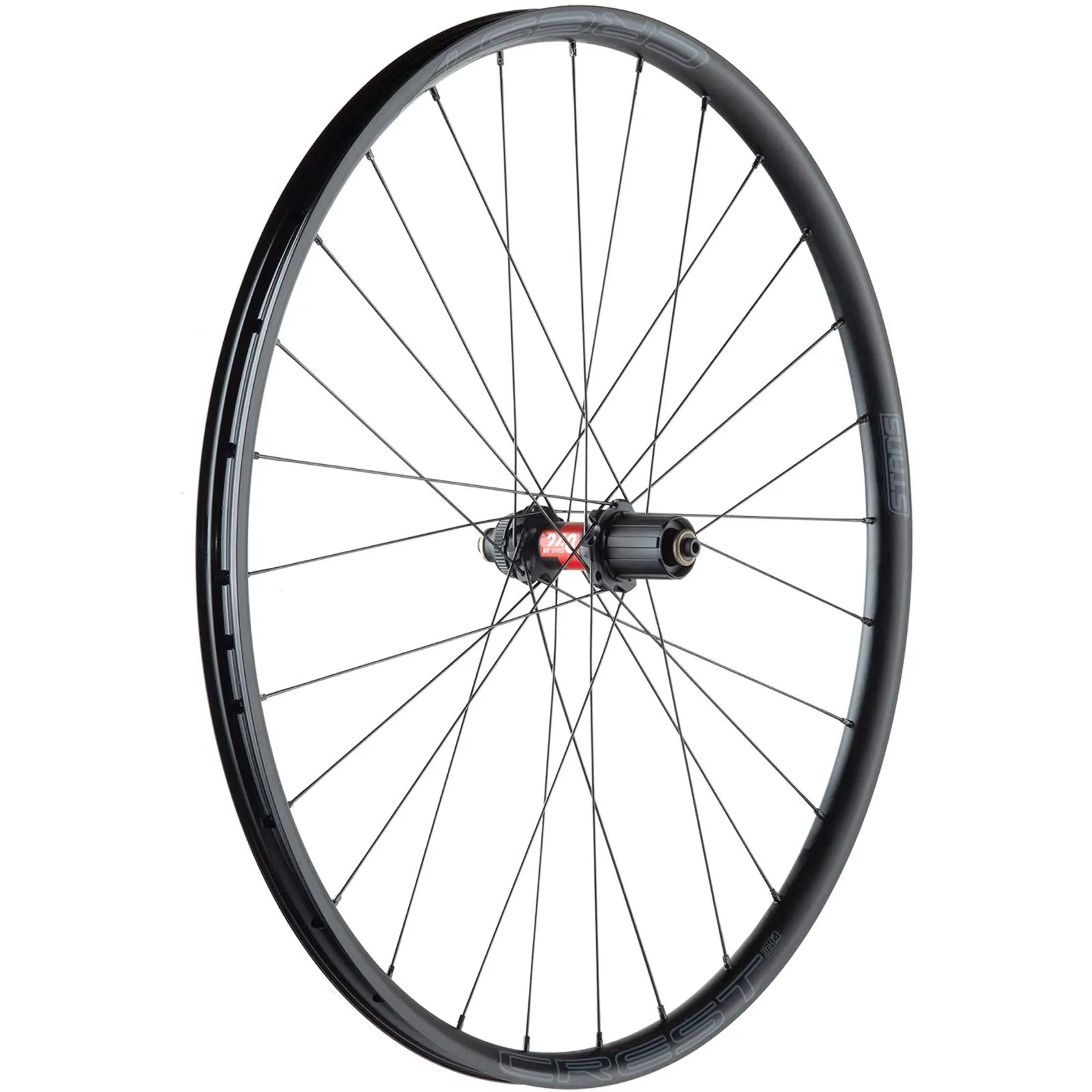 28-inch gravel rear wheel DT Swiss 240 EXP straight-pull hubs + Stans Crest MK4 rims | built by TNC