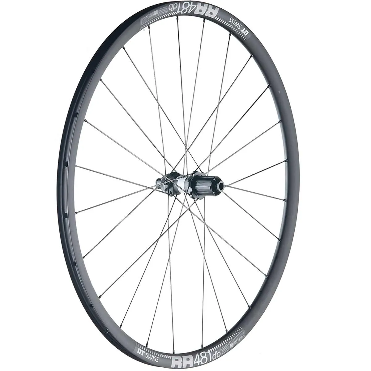28-inch road/gravel rear wheel: DT Swiss 350 straight-pull hub + DT Swiss RR 481 rims | built by TNC