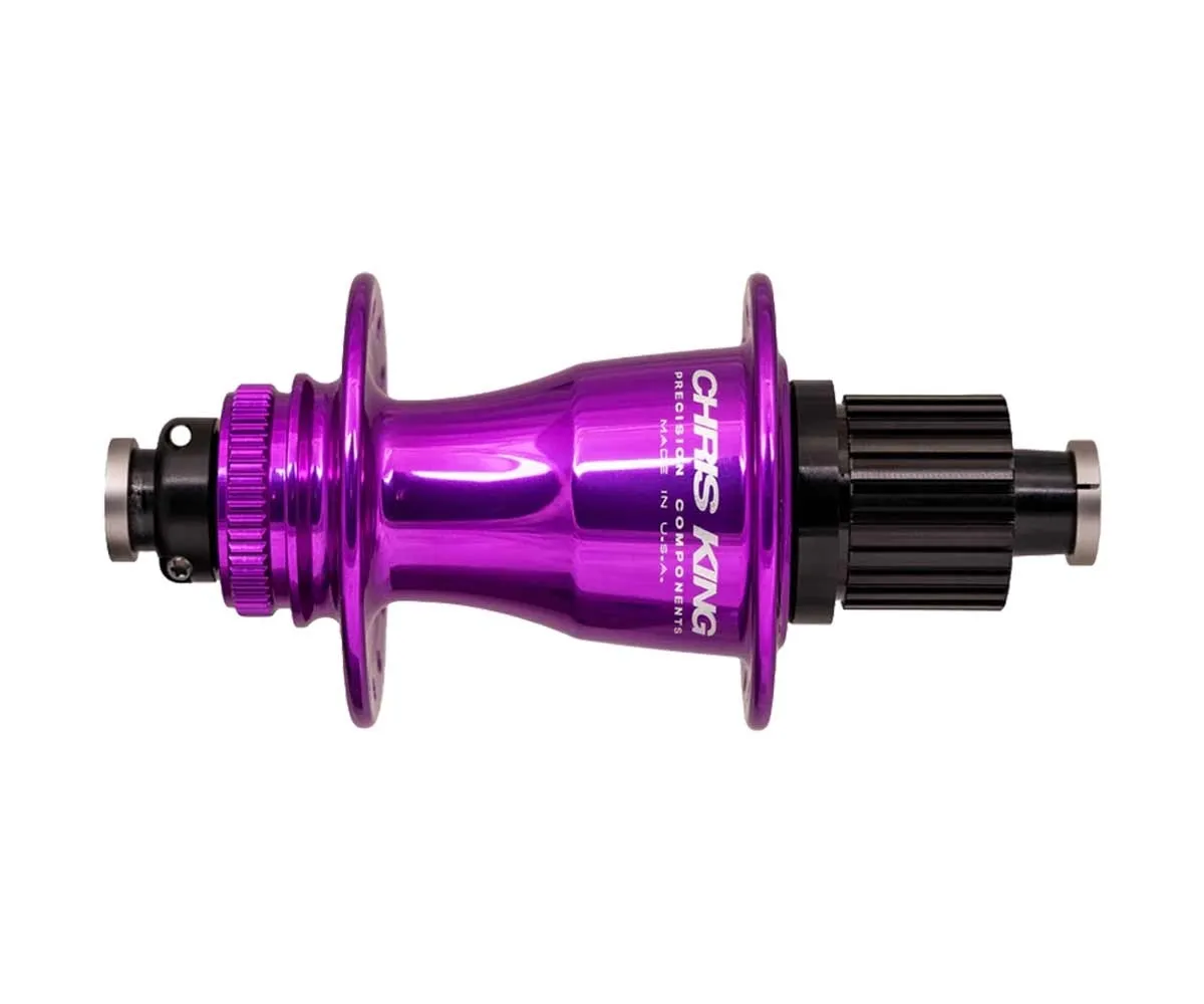 Chris King Rear Hub Ceramic Disc Centerlock Boost 12x148 3D purple | violet 28-hole