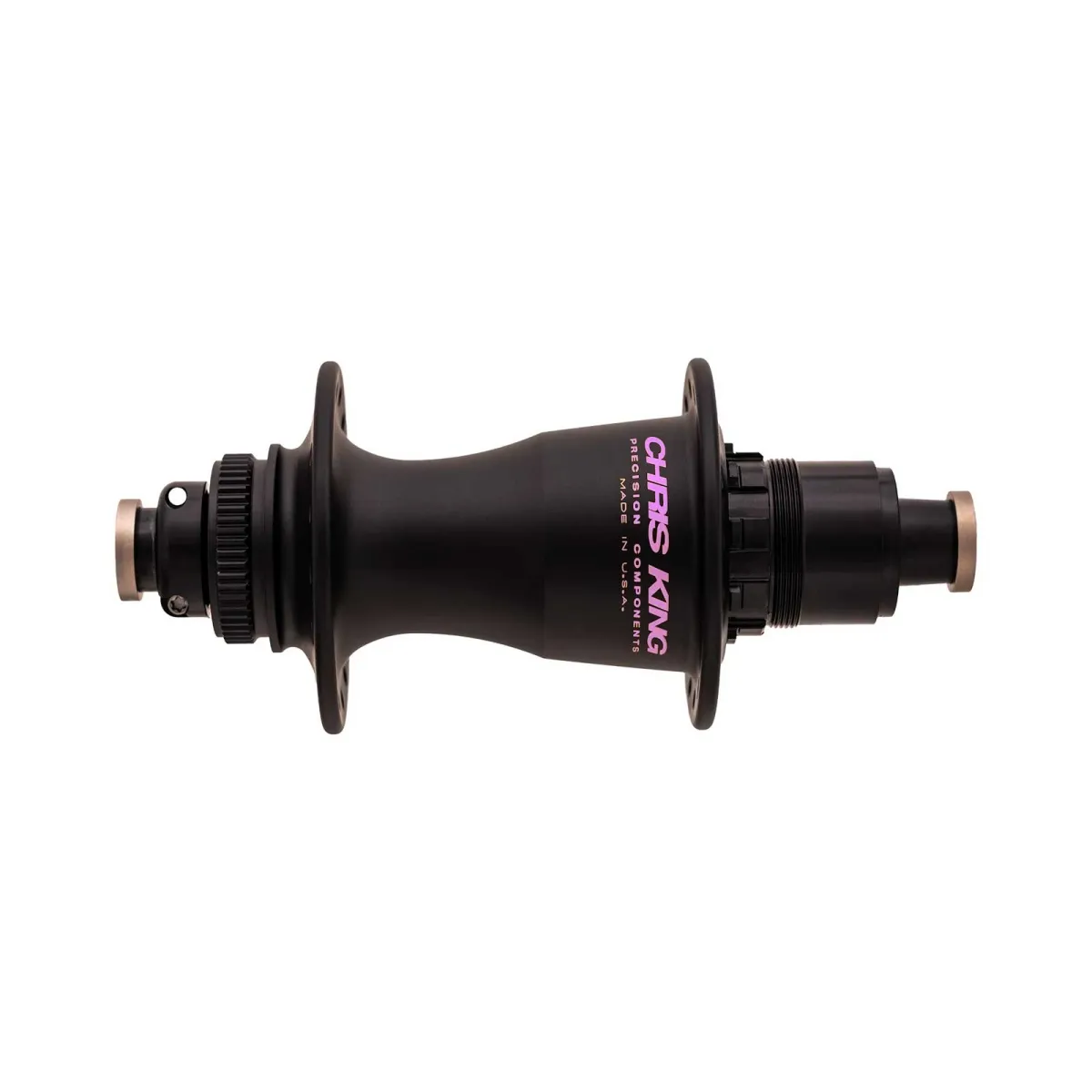 Chris King Rear Hub Ceramic Disc Centerlock SuperBoost 12x157 two-tone black punch | black-purple 28-hole
