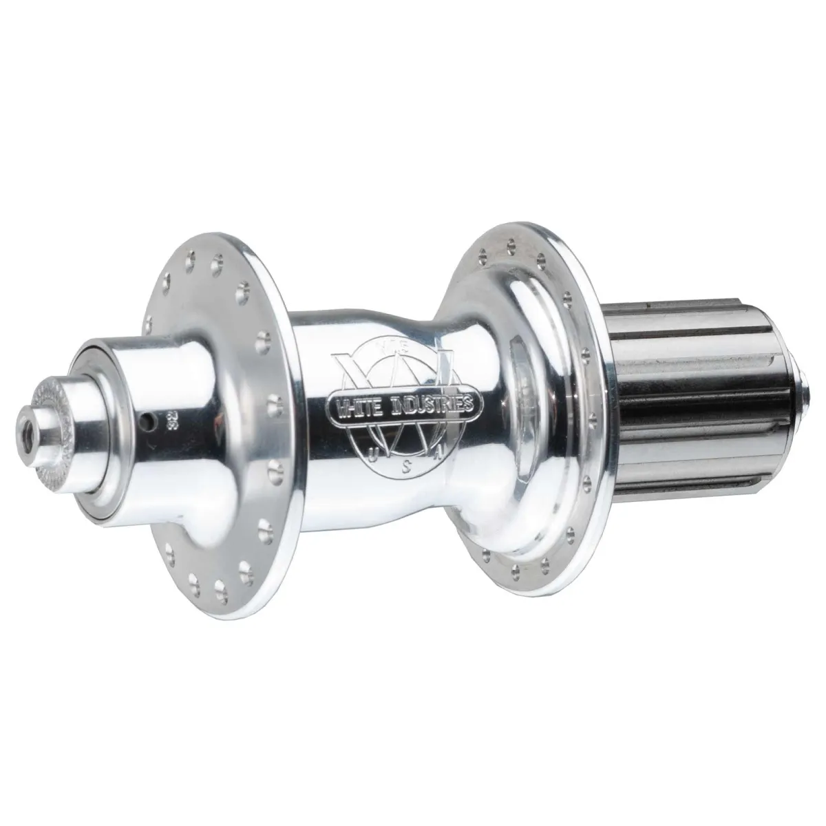 White Industries M15 Rear Hub (Rim Brake) | SSP 10x135mm 48-hole rotor, silver