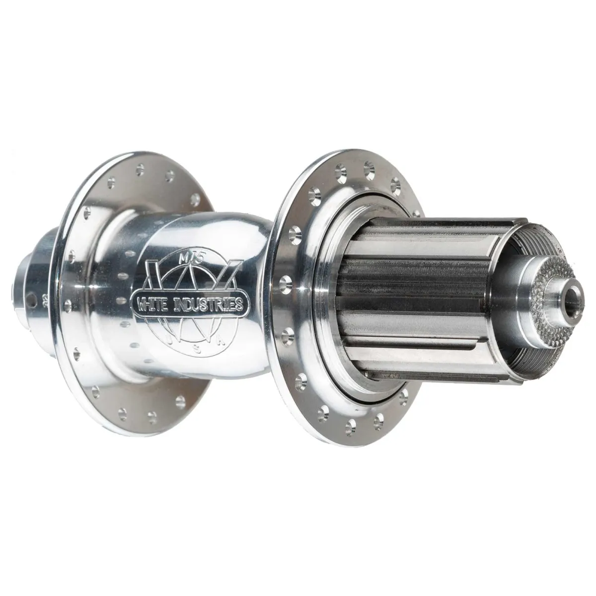 White Industries M15 Rear Hub (Rim Brake) | SSP 10x135mm 48-hole rotor, silver