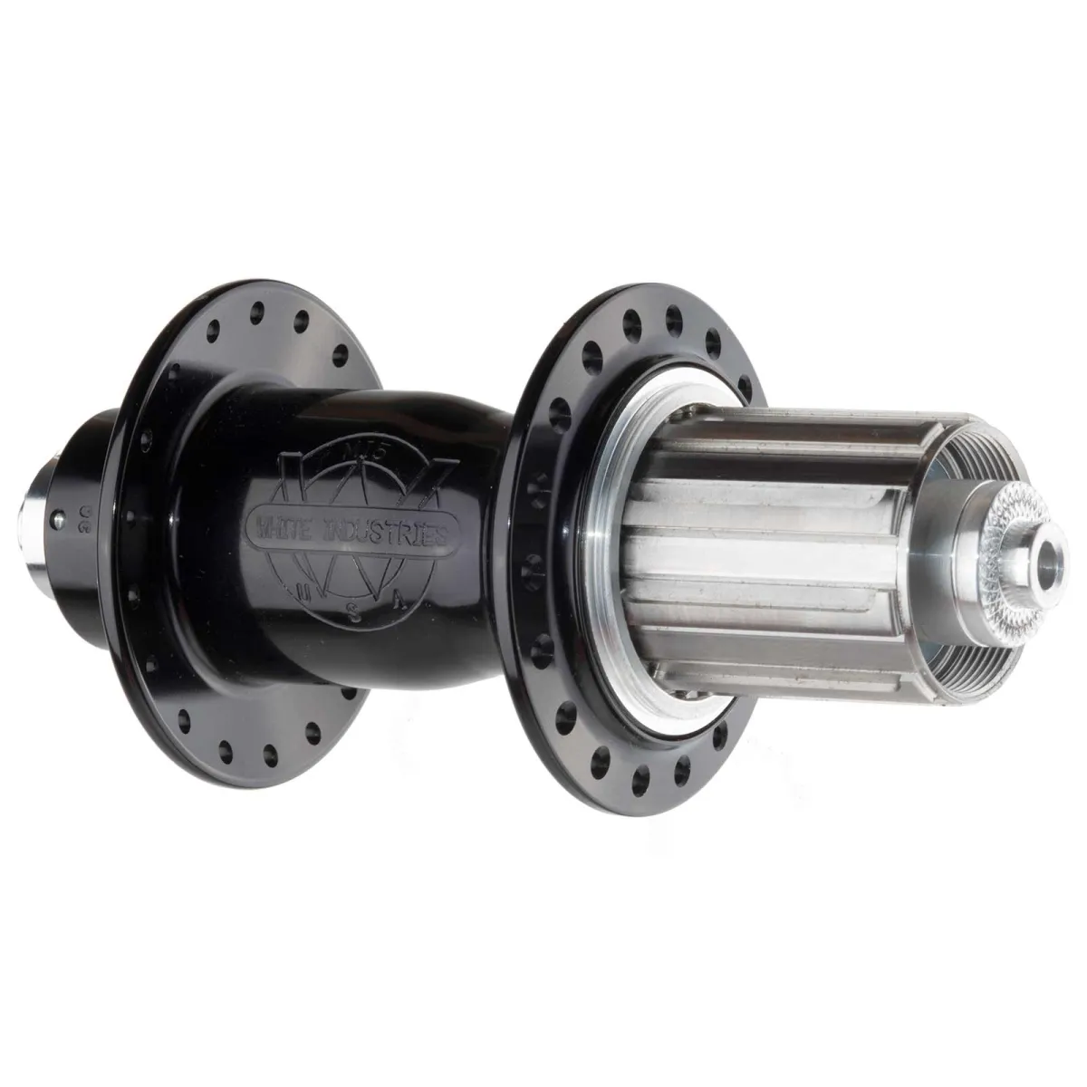 White Industries Rear Hub M15 Rim Brake | SSP 10x135mm 28-hole Rotor HG Black