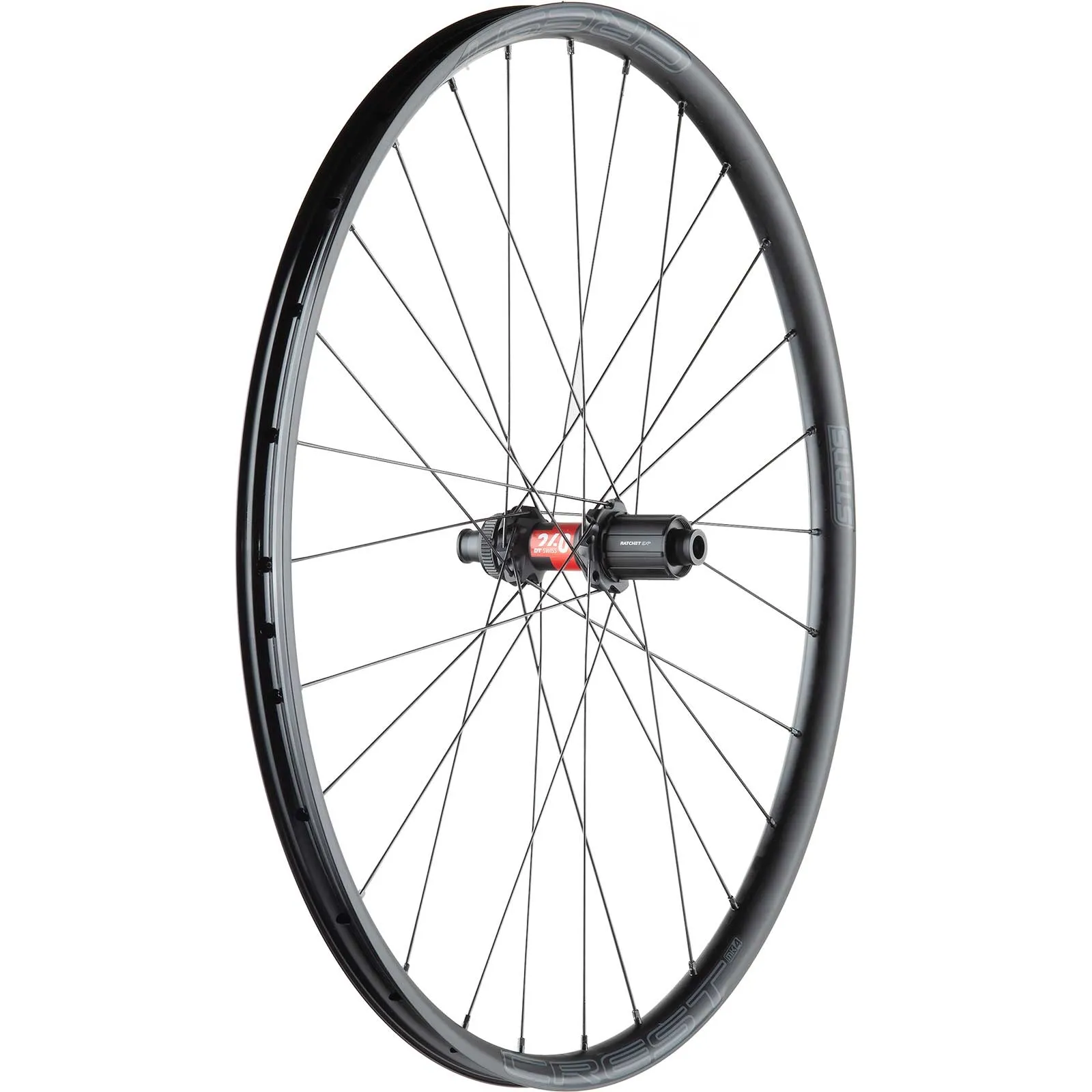 28-inch gravel rear wheel DT Swiss 240 EXP straight-pull hubs + Stans Crest MK4 rims | built by TNC