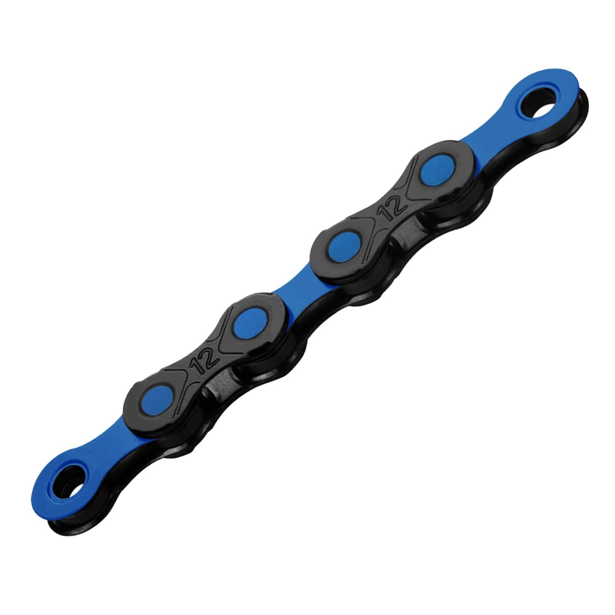 KMC DLC12 chain incl. link, 12-speed, 126 links, black-blue