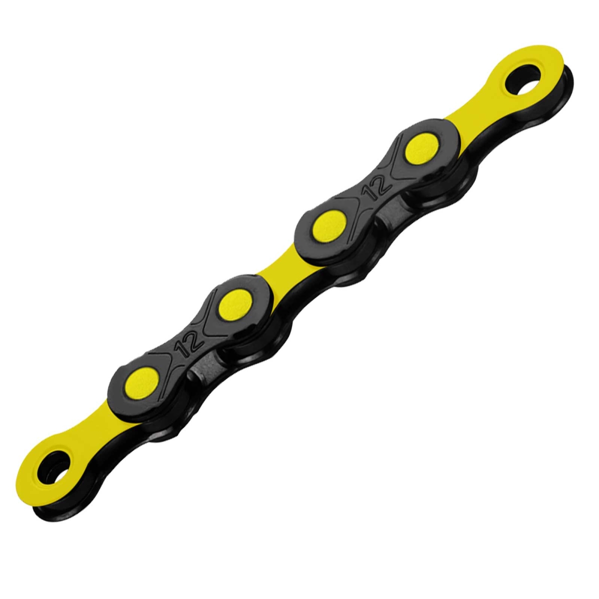 KMC DLC12 chain incl. link 12-speed 126 links black-yellow