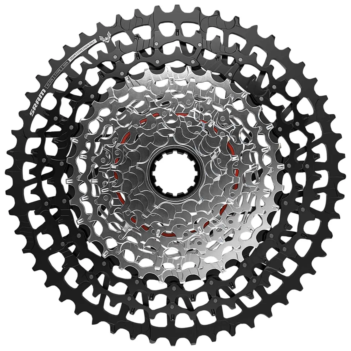 Sram GX Eagle Transmission XS-1275 Cassette T-Type 10-52 teeth 12-speed black-silver