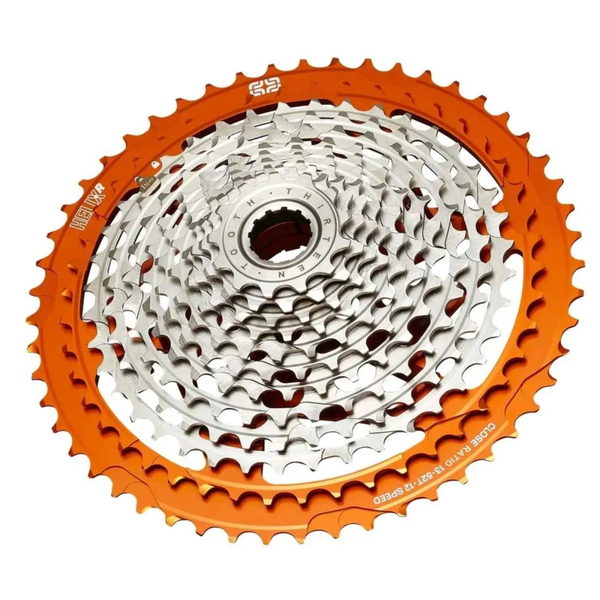 e*thirteen Helix Race E-Bike / Gravel XD Cassette 12-speed 13-52 tooth range Naranja-Orange