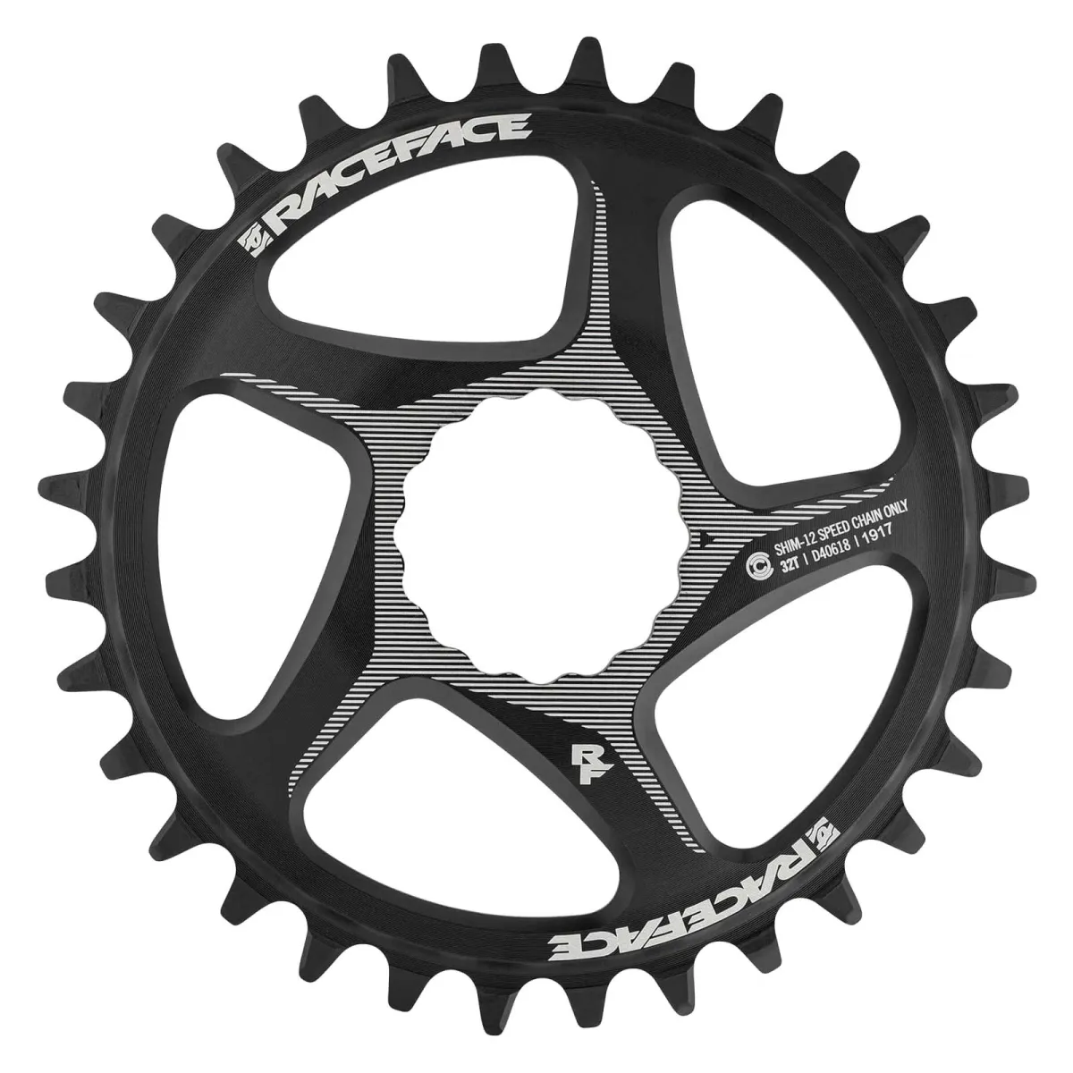 Race Face Chainring 1x Cinch Direct Mount SHI12 Narrow Wide 3mm Offset black 32 teeth