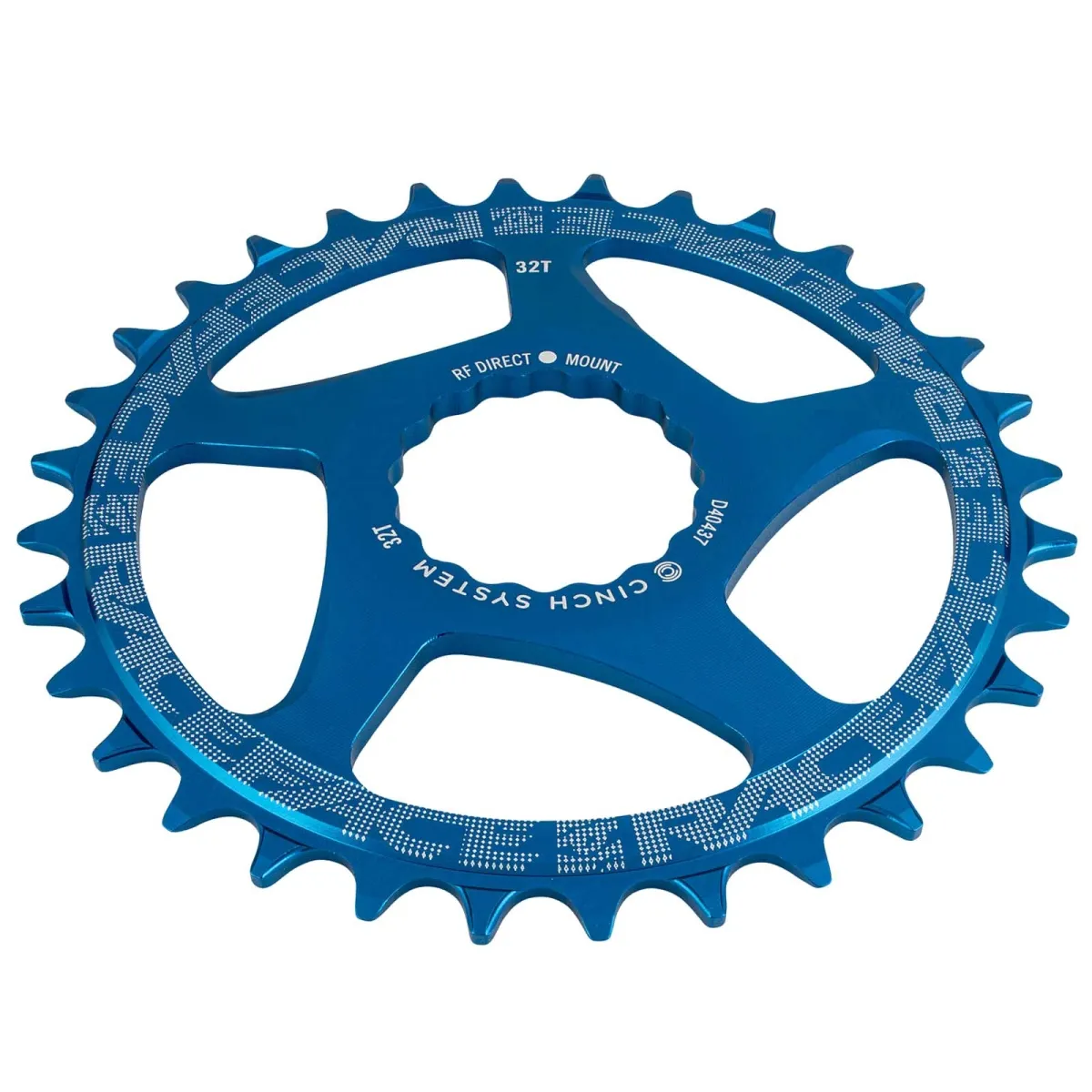 Race Face Chainring 1x Cinch Direct Mount 3mm Offset Narrow Wide blue 34 teeth