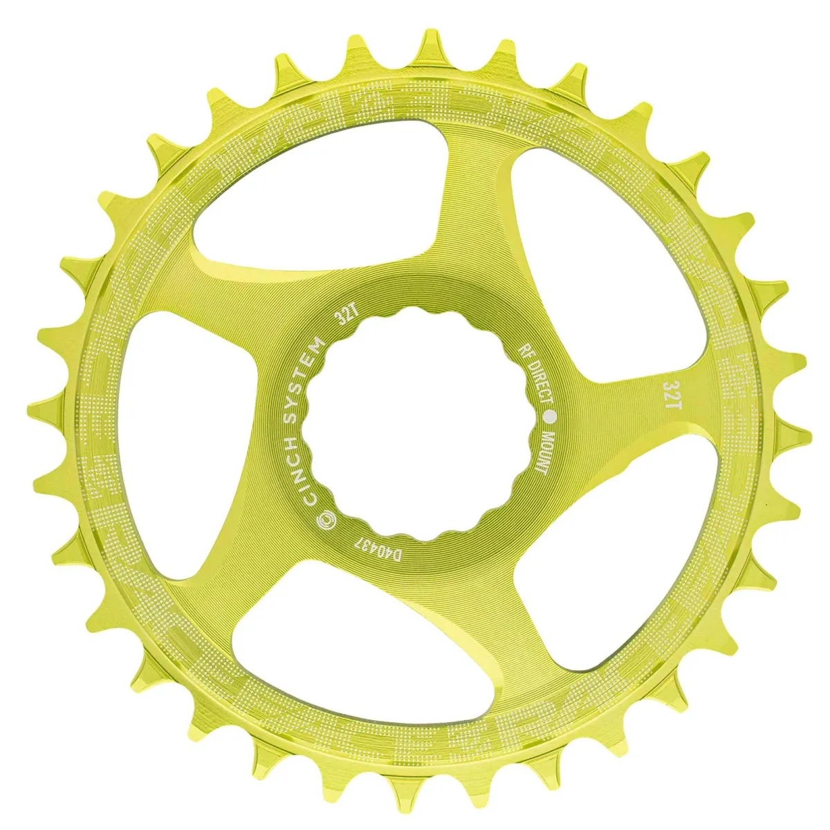Race Face Chainring 1x Cinch Direct Mount 3mm Offset Narrow Wide green 32 teeth
