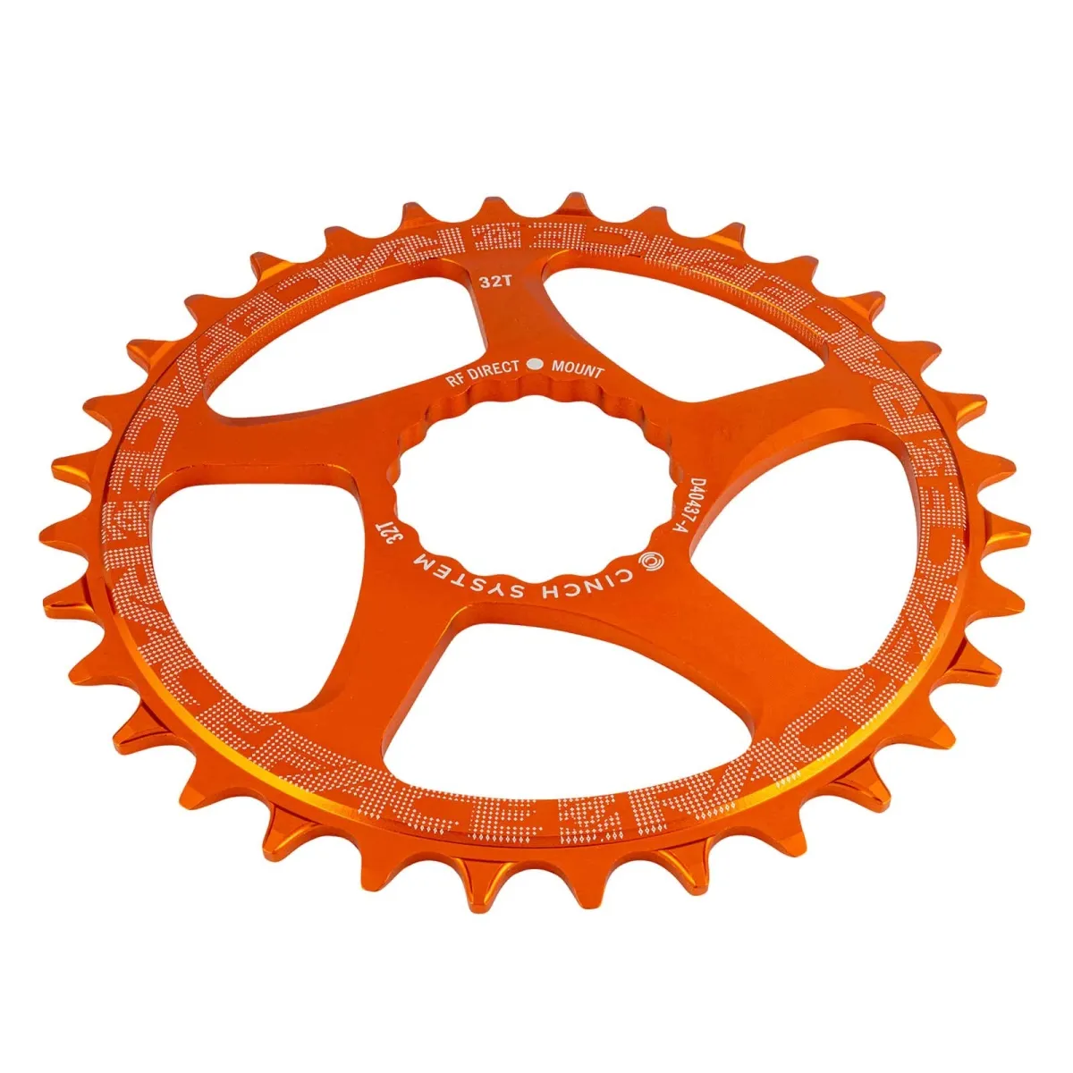 Race Face 1x Cinch Direct Mount 3mm Offset Narrow Wide chainring, orange, 32 teeth