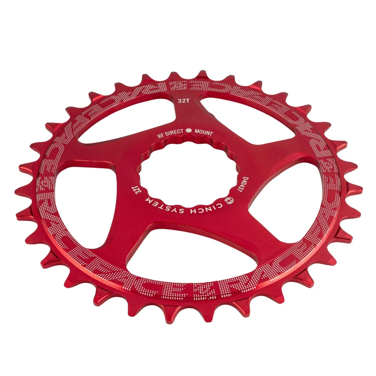 Race Face Chainring 1x Cinch Direct Mount 3mm Offset Narrow Wide red 30 teeth