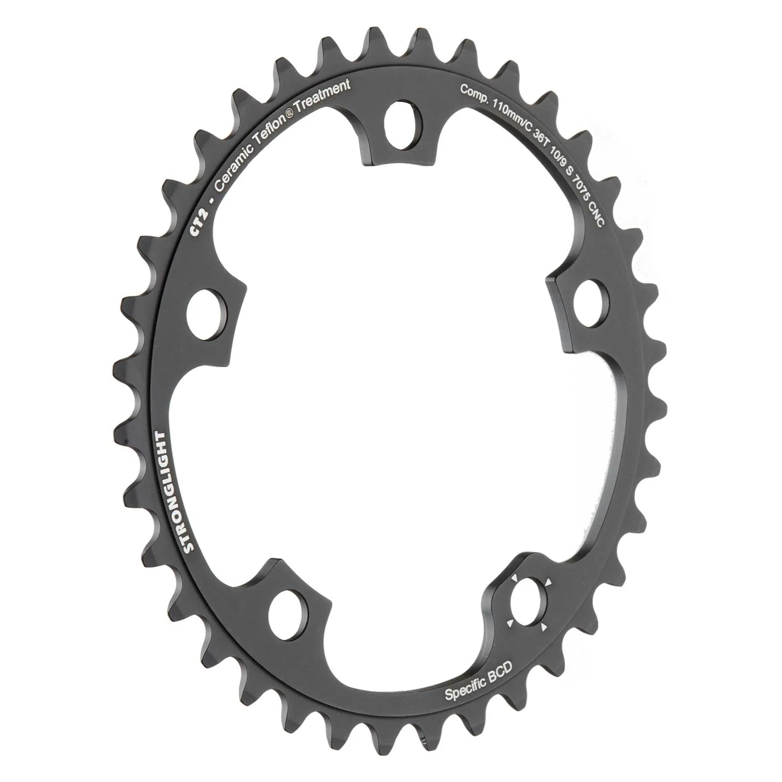 Stronglight Type 110C ct² Road Bike Chainring Campagnolo 9/10-speed | 5-arm 110mm chainline 34 teeth