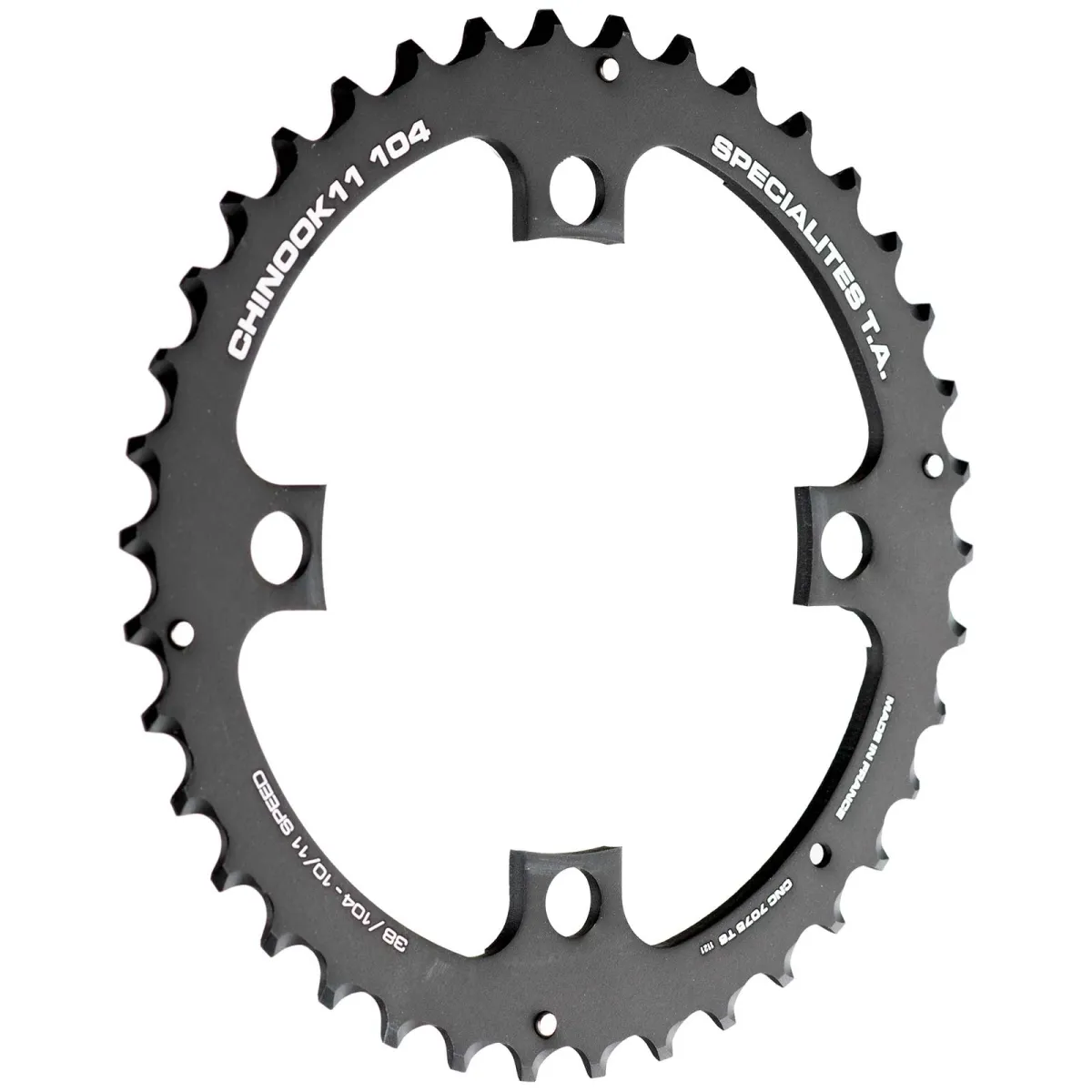 TA Specialite Chinook 11V MTB chainring 104 links centre/outer black 40 teeth