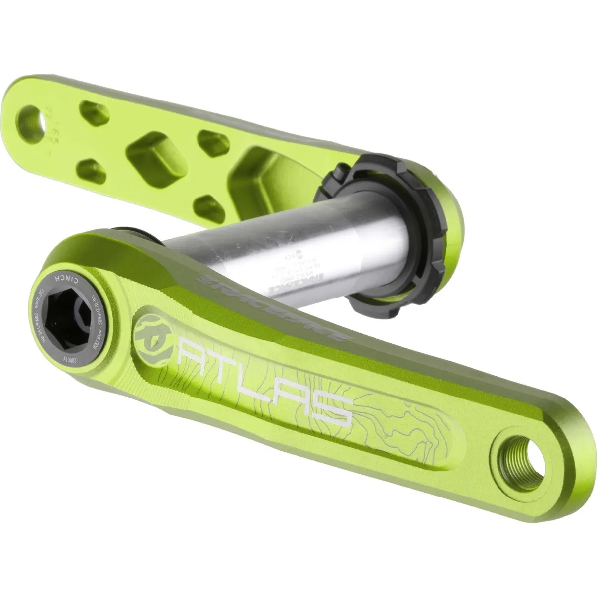 Race Face Atlas Cranksets Cinch 68–73 mm | 136 mm spindle, green, 170 mm