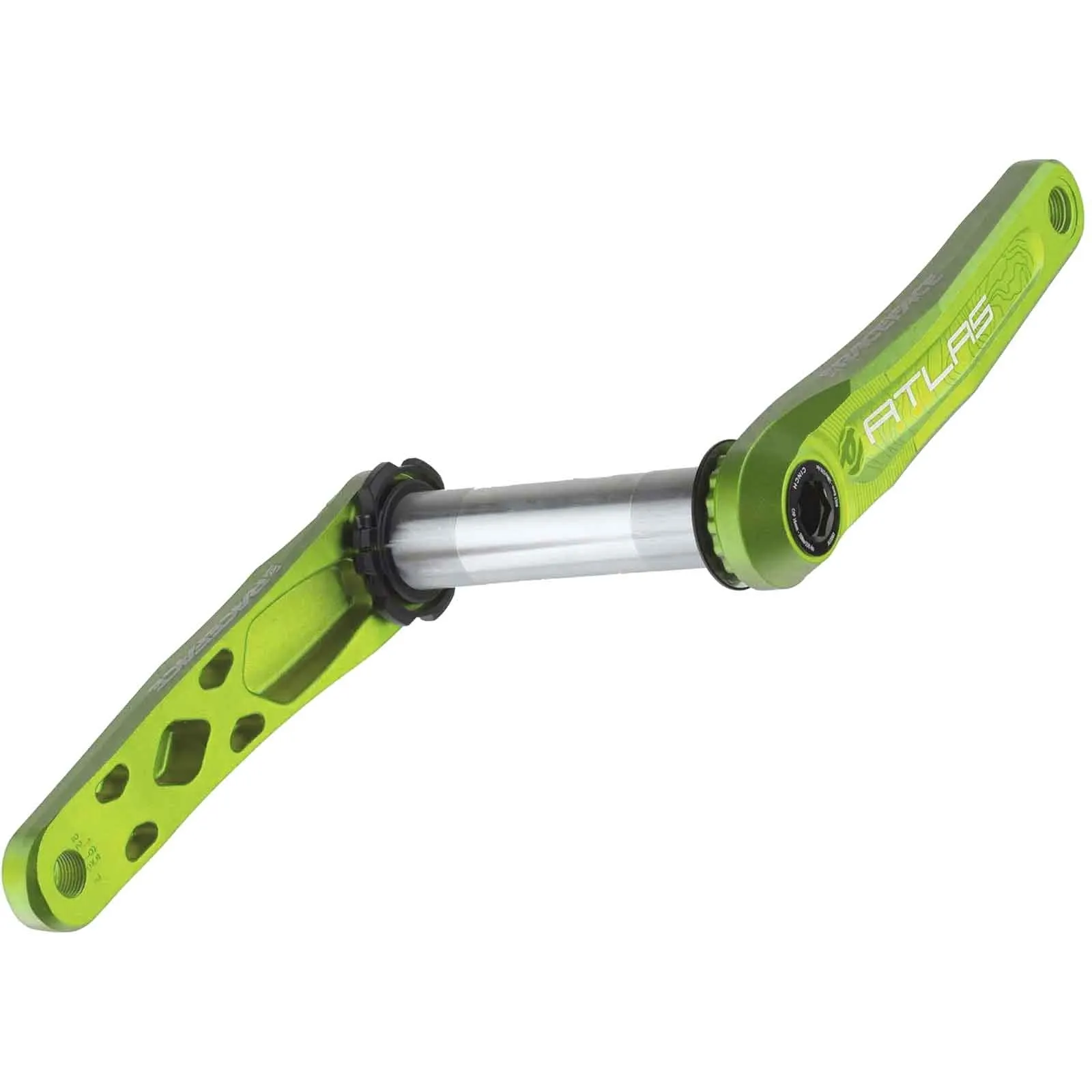 Race Face Atlas Cranksets Cinch 68–73 mm | 136 mm spindle, green, 170 mm