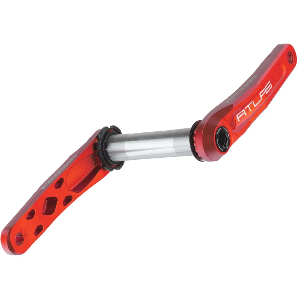 Race Face Atlas Cranksets Cinch 68–73 mm | 136 mm spindle, red, 165 mm