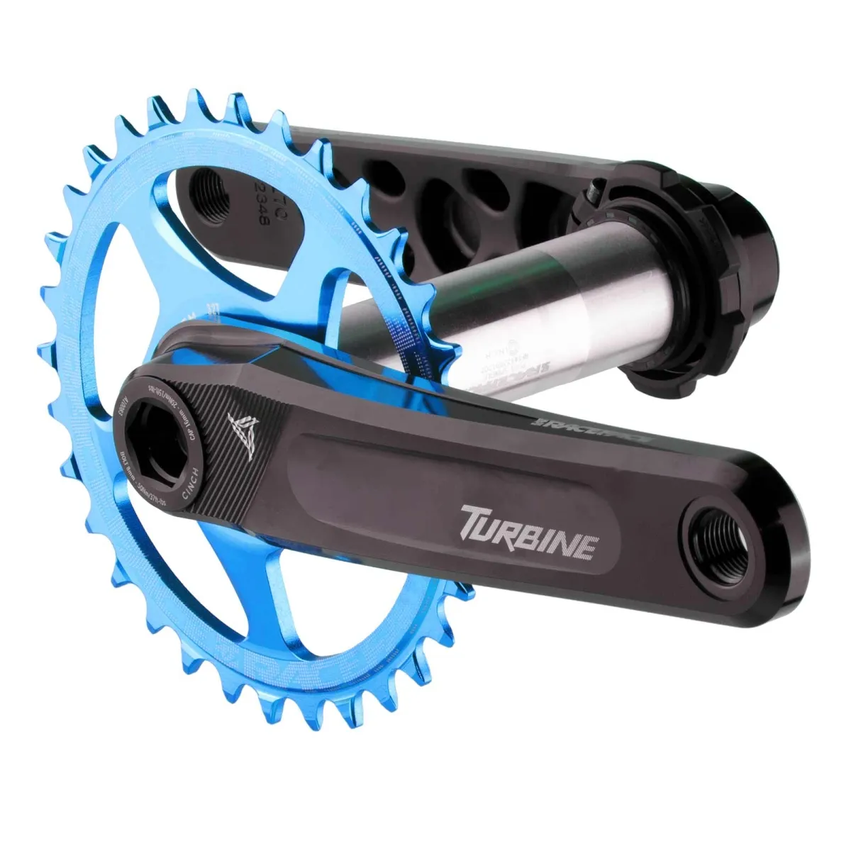 Race Face Turbine Crank Cinch | 136mm spindle length 160 mm | Narrow Wide chainring