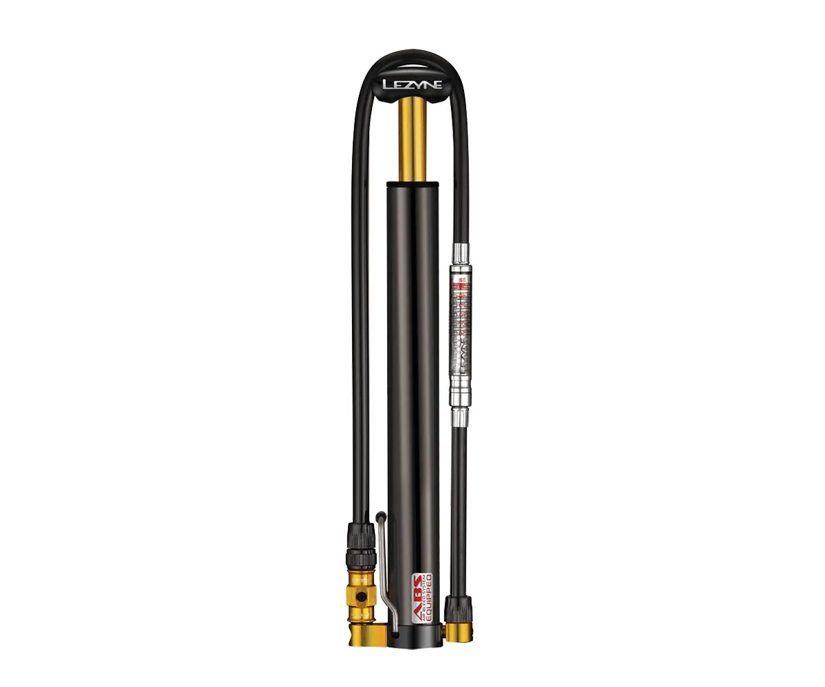 Lezyne CNC Micro Floor Drive HVG Mini Pump, black, 6.2 bar