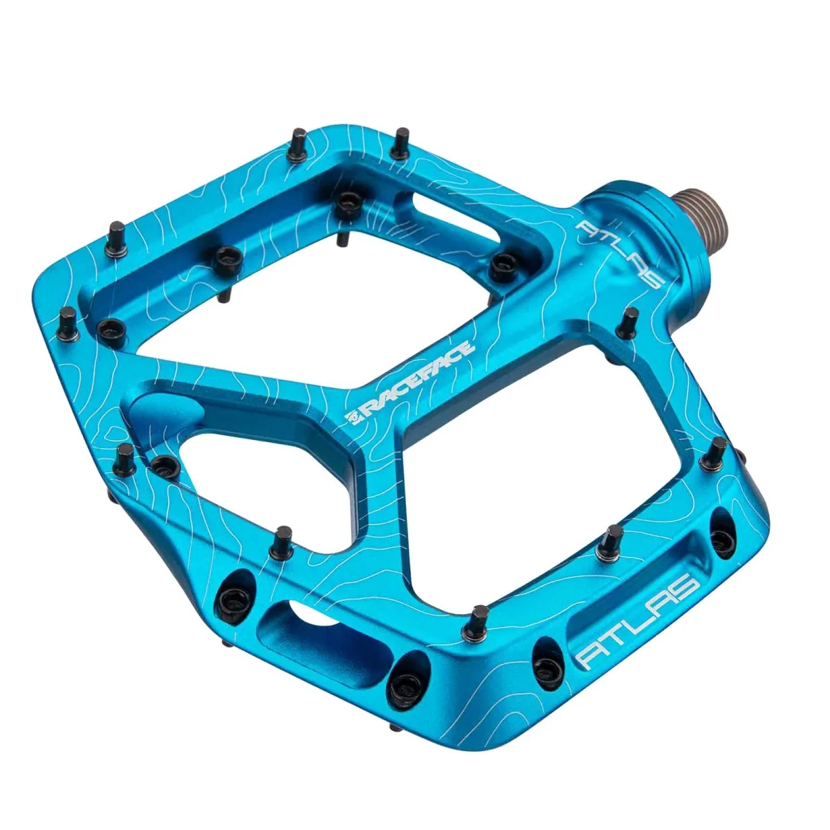 Race Face Atlas Platform Pedals, blue