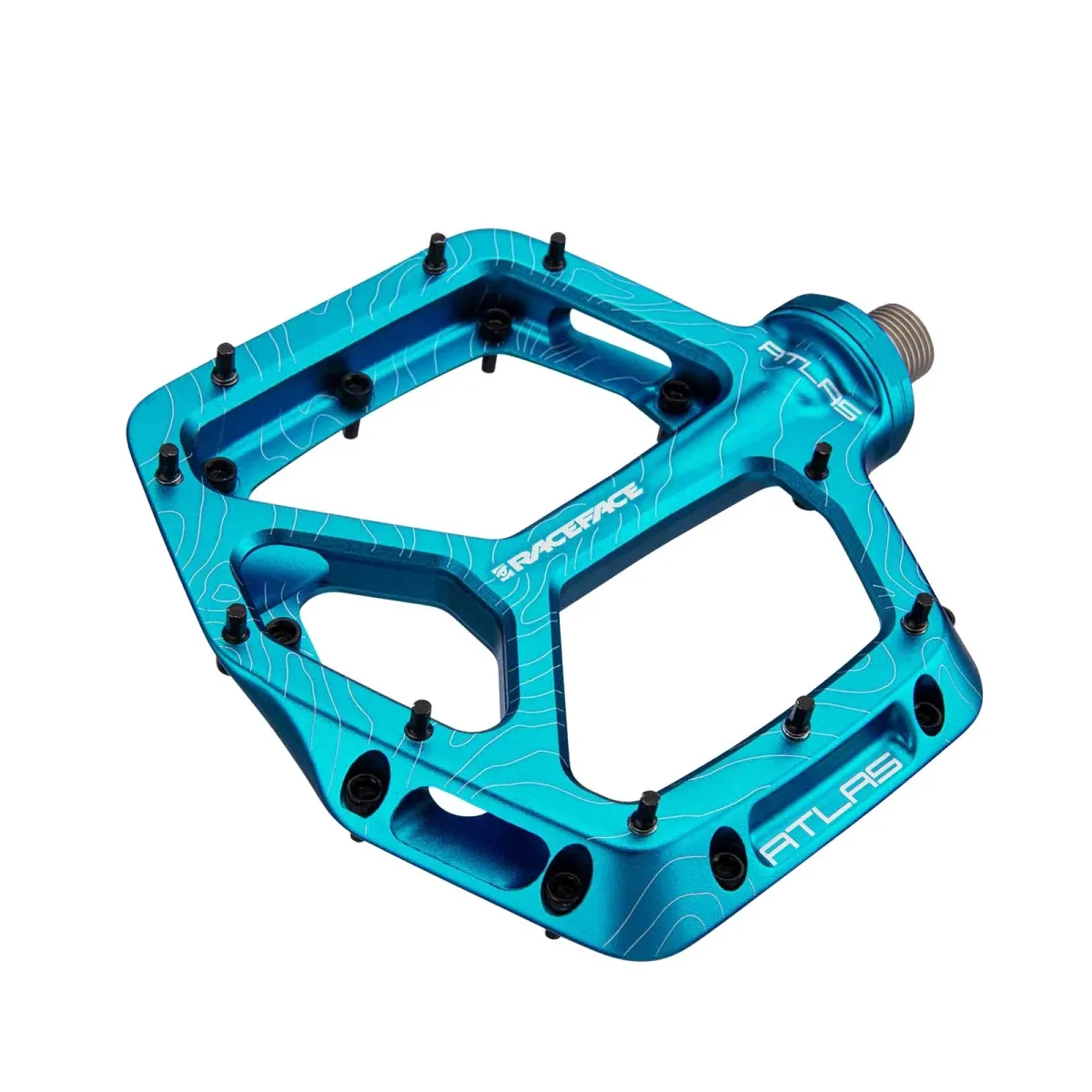 Race Face Atlas platform pedals, turquoise