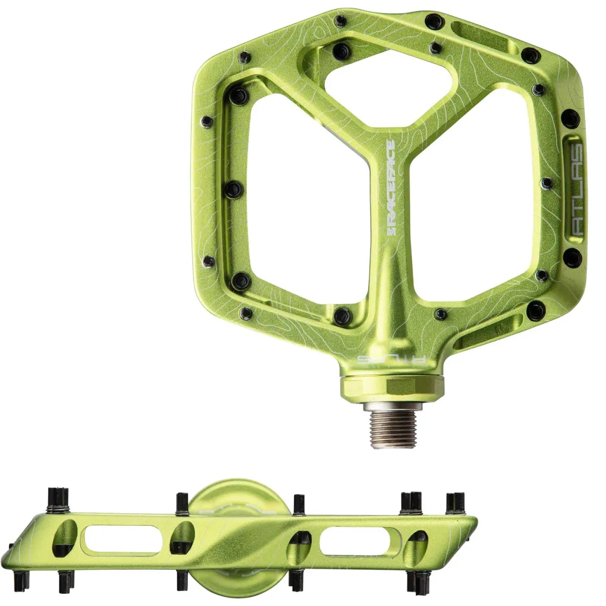 Race Face Atlas platform pedals, green