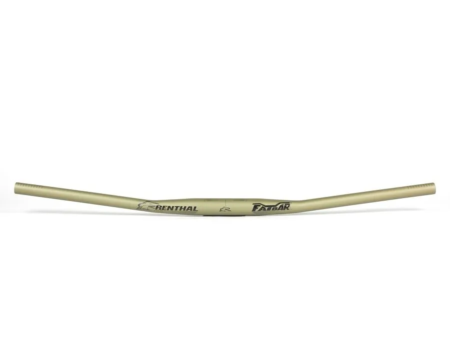 Renthal V3 Fatbar Lite Zero MTB Handlebar Aluminium 31.8 mm Ø | Rise 0 mm Width 760 mm Gold