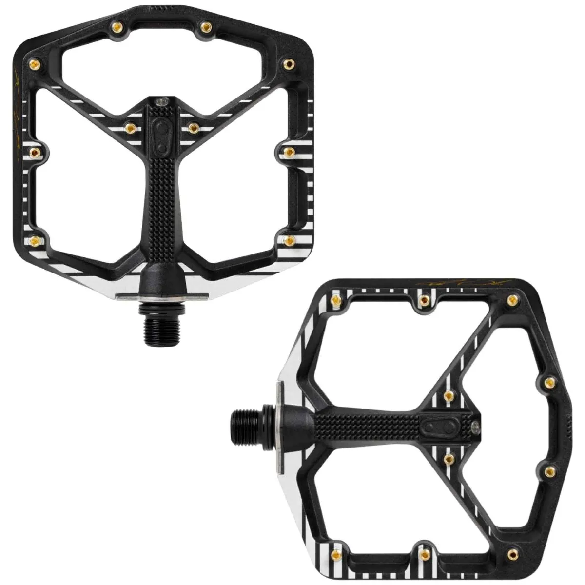 Crankbrothers Stamp 7 Platform Pedals Fabio Wibmer Edition black and white, small