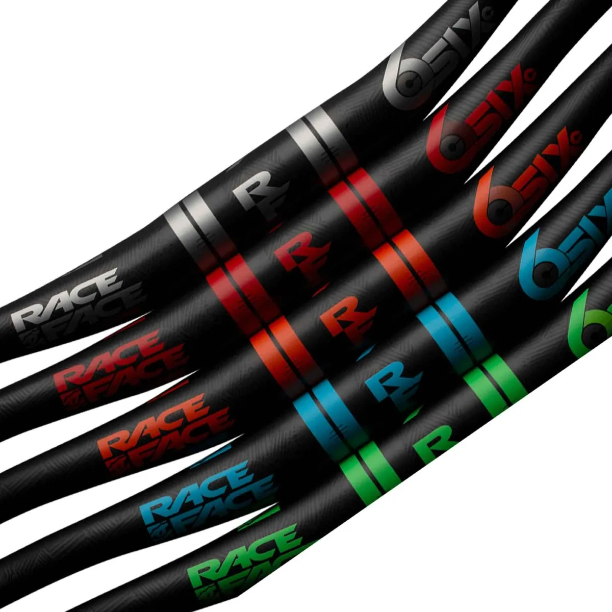 Race Face Sixc 35 Riser 35 Ø | Rise 20mm Width 820mm UD Carbon-green